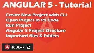 Angular 5 Tutorial - Create New Project - Project Structure - Important Files and Folders | 2