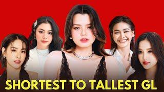 SHORTEST TO TALLEST GL ACTRESS || THAI GL ACTRESS 2025 |BECKY ARMSTRONG |FREEN SAROCHA |ENGFA WARAHA