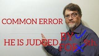 English Tutor Nick P Lesson (366) Judge Someone by Something  Not For or With