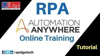 Automation Anywhere Online Training | RPA Tutorials for Beginners