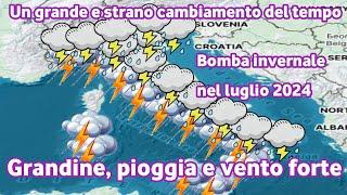 METEO ALLARME -Addio estate.  Forti temporali distruggeranno queste aree in Italia