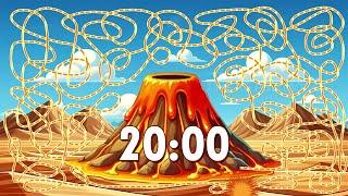 20 Minute Volcano  Timer Bomb  | Confetti Eruption