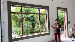 How to build window paneling with HDHMR wood| विंडो के डिजाइन को कैसे तैयार करे| Super wood work