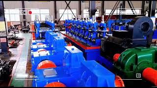 Ms Galvanized Steel Erw Pipe Plant Making Machine High Speed