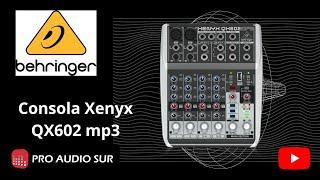 Consola Behringer Qx602 Mp3 6 Canales Mixer Efectos Estudio