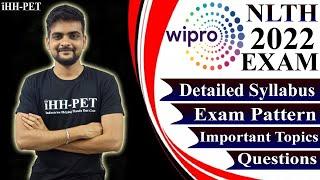 WIPRO NLTH 2022 SYLLABUS, EXAM PATTERN & IMP TOPICS | WIPRO ELITE NATIONAL TALENT HUNT 2022