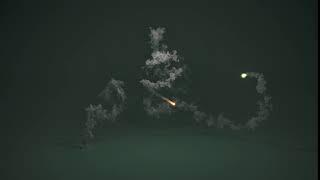 Houdini Pyro Smoke Trail Simulation