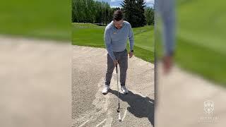 Golf Pro Tip - How to get out of a greenside bunker