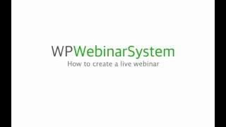 How to create a live webinar in WordPress with WP WebinarSystem