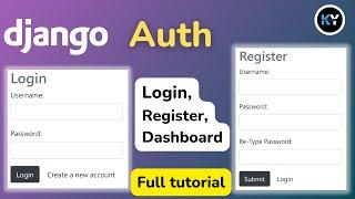 Django Authentication Explained: Creating a Login, Register, and Dashboard System | HINDI