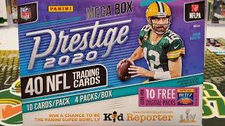 2020 Prestige Football Mega Box Opening. 2 Autos!