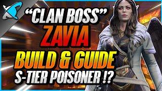 "CLAN BOSS" Zavia Build, Guide & Masteries | Poison...Nuke...Both !? | RAID: Shadow Legends