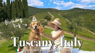  My DOG parties in TUSCANY, 900yr old Italian estate l Rosewood castiglion del bosco l PISA