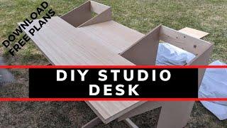 DIY Music Studio Desk - Build A Desk In 10 Steps [+ Free Plans]