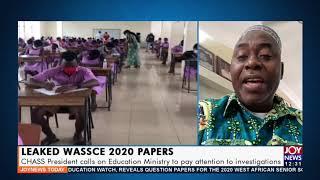 WASSCE 2020: Question papers were leaked – Africa Education Watch - Joy News Today (17-6-21)