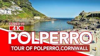 POLPERRO CORNWALL | Tour of Polperro near Looe from village to beach and harbour! | 4K Walking Tour
