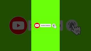 Green Screen Subscribe Button Animation | Green Screen | Button #shorts