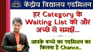 KVS Admission 2021-22 | Understand the waiting list of all categories in kvs lottery list class 1