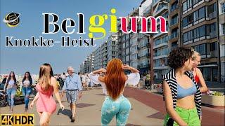 Knokke-Heist  Belgium ￼ Beautiful City ￼Walking Belgian sunny Day 4KHDR