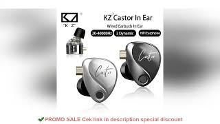 KZ Castor Wired Harman Improved Bass HiFi Earphone 2 Dynamic Tunable Balance Monitor Headphone IEM E