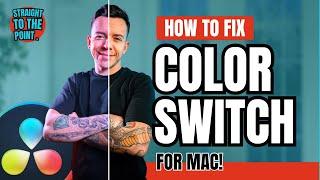 How to Fix Color Switching When Exporting - Davinci Resolve 18 Tutorial (Mac only)