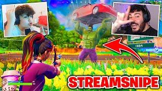 Ich STREAMSNIPE IHN bis er bei EPIC GAMES ANRUFT und das ist passiert ... Fortnite