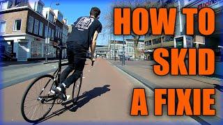 How To Skid A Fixie (Fixed Gear Bike) [TUTORIAL]