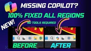 HOW TO ENABLE MISSING COPILOT IN WINDOWS 11 23H2 | WINDOWS 11 COPILOT