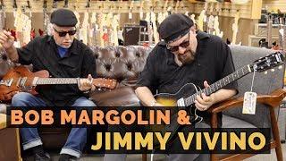 Bob Margolin & Jimmy Vivino playing a 1960's Harmony Stratatone at Norman's Rare Guitars