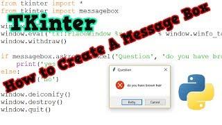 How to Create A Message Box in Python - Tkinter