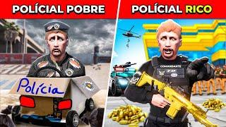 Passando de POBRE A RICO como POLICIAL no GTA RP!!