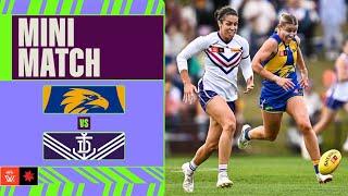 West Coast v Fremantle Mini Match | Week Eight, 2024 | AFLW