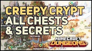 All Creepy Crypt Chests & Secrets Minecraft Dungeons