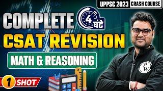 UPPSC 2023 Prelims | Complete CSAT Revision | Math And Reasoning | CSAT Math, Reasoning For UPPSC