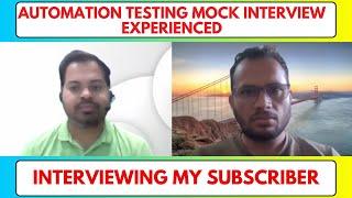 Automation Testing Mock Interview | Java & Selenium | Real Interview Questions