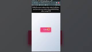 CSS Button Clicking Effect #shorts