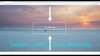react bootstrap carousel vertical center align