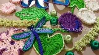 Crochet motif  "DRAGONFLY" - Вязание крючком "СТРЕКОЗА"