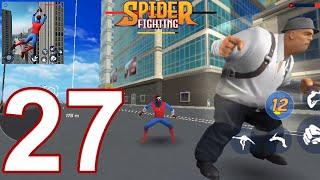 Spider Fighting: Hero Game - Gameplay Walkthrough Part 27 - Spider Save the City (iOS, Android)