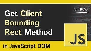 getBoundingClientRect() in Javascript DOM