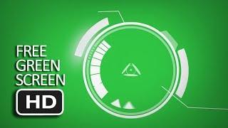 Free Green Screen - Hologram Circle 1