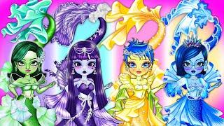 If Emotional Characters Become Mermaid  INSIDE OUT 2  Best DIY Paper Dolls Fashion