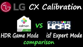 Calman 2021 vs HCFR Calibration - HDR Gaming Mode / isf Expert Mode comparison Calman vs HCFR.