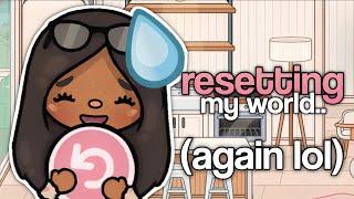 RESETTING MY TOCA WORLD (again…) | VOICED  Toca life World Update