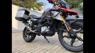 Sound test! BMW G310GS - Leo Vince LV One Evo (baffle ON) #shorts