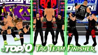 WWE TOP 10 TAG TEAM FINISHERS ||WR3D 2k24||