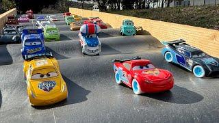 Disney Cars (Tomica)  Handmade wave slope hill race