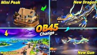 Top New Changes OB45 Upcoming Update  Free Fire New Map Upgrade Ob45