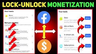 facebook monetization tools locked to unlock process | fb tools lock problem