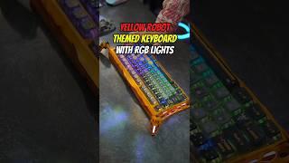 Yellow robot themed keyboard with RGB lights #smartkeyboard